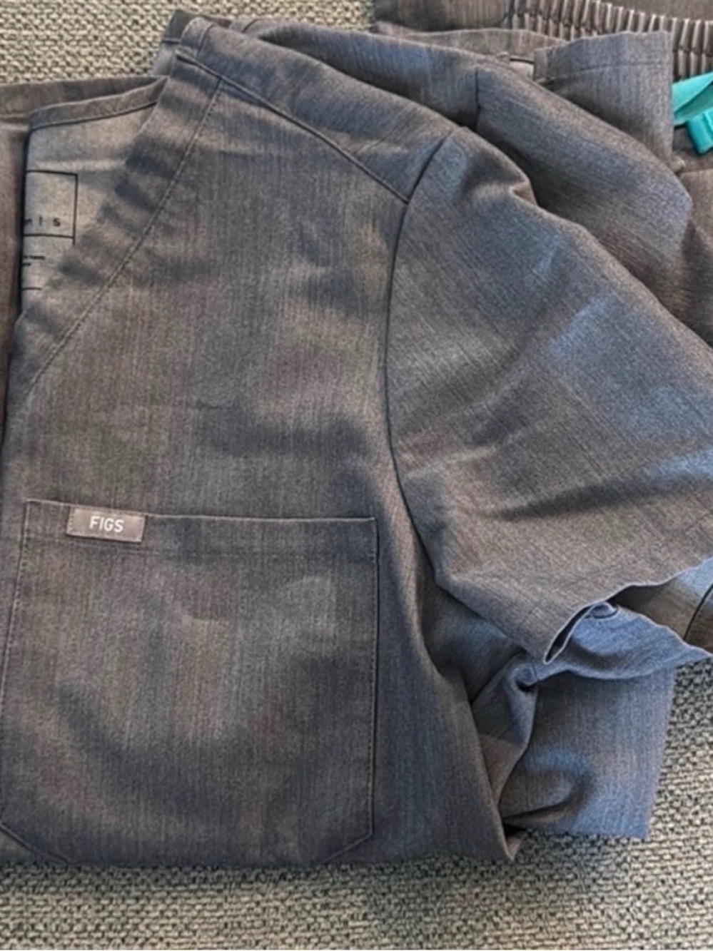 FIGS Men's Charcoal Gray Scrub Blazer